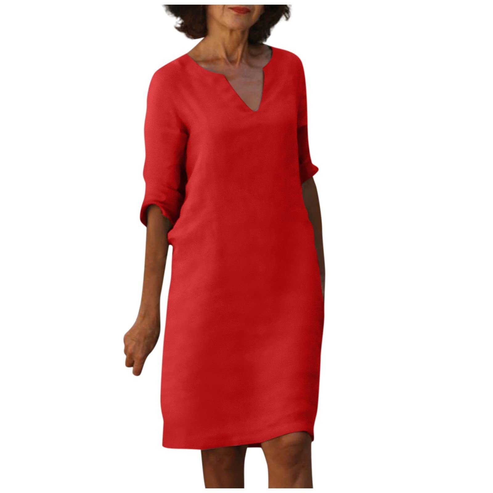 Basilla | Elegante abito con scollo a V