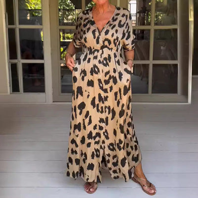 Paola | Abito lungo leopardato
