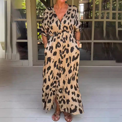 Paola | Abito lungo leopardato