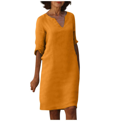 Basilla | Elegante abito con scollo a V