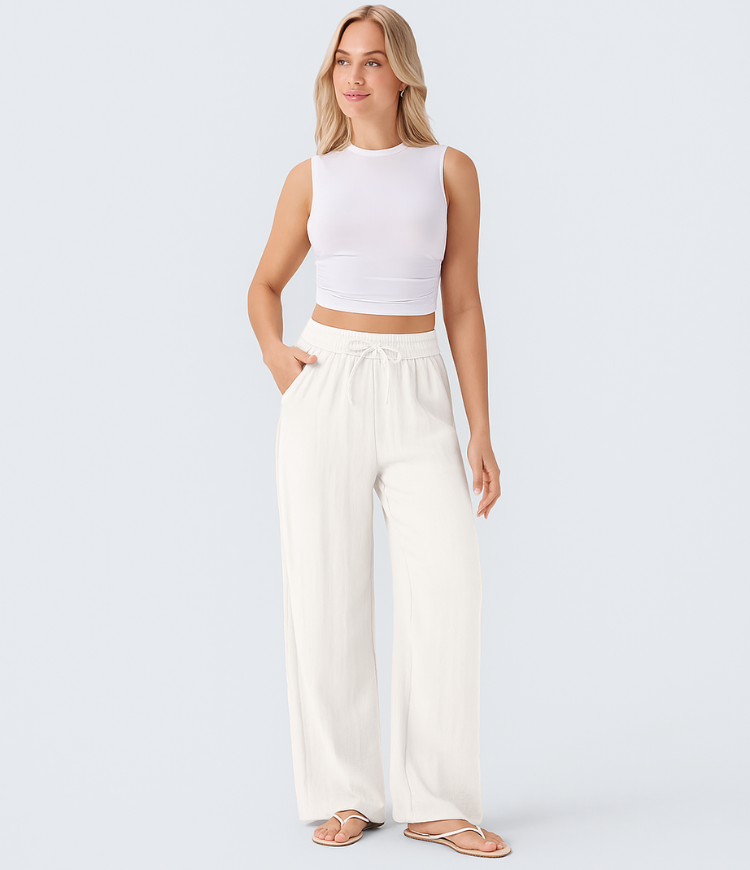 Lisa | Pantaloni in Lino Comodi e Leggeri