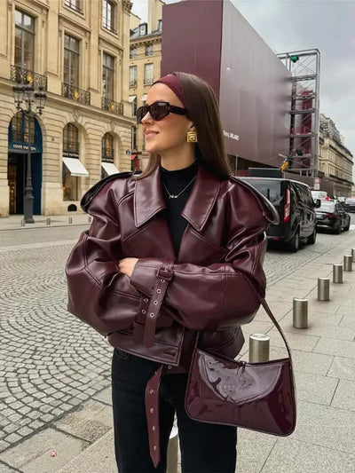 Regale | Giacca elegante in pelle