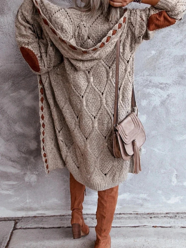 Amalia | Cardigan Vintage con Cappuccio