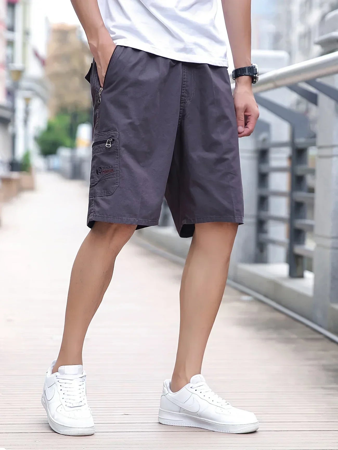 Regale | Pantaloni cargo corti leggeri con tasche