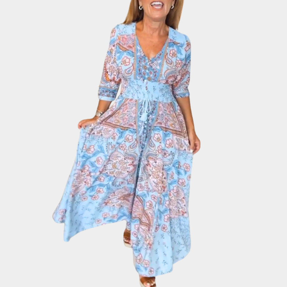 Margaret | Elegante vestito estivo con scollo a V