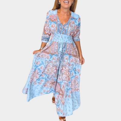 Margaret | Elegante vestito estivo con scollo a V