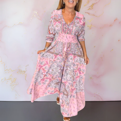 Margaret | Elegante vestito estivo con scollo a V