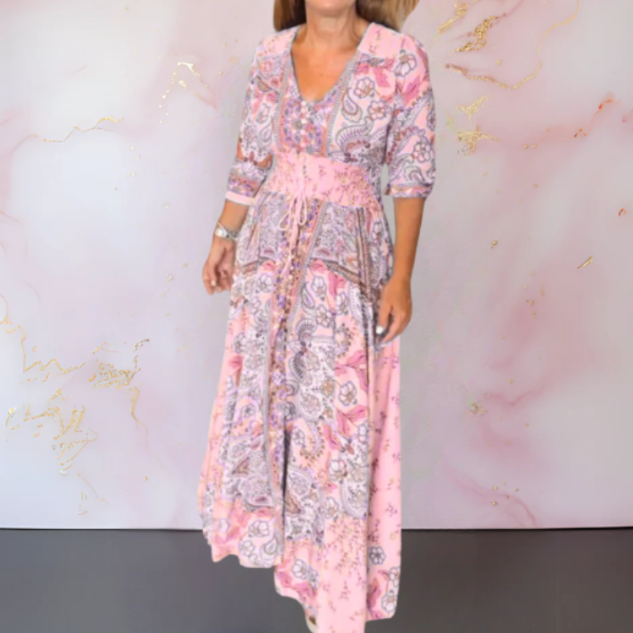 Margaret | Elegante vestito estivo con scollo a V