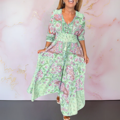 Margaret | Elegante vestito estivo con scollo a V