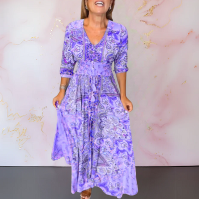 Margaret | Elegante vestito estivo con scollo a V