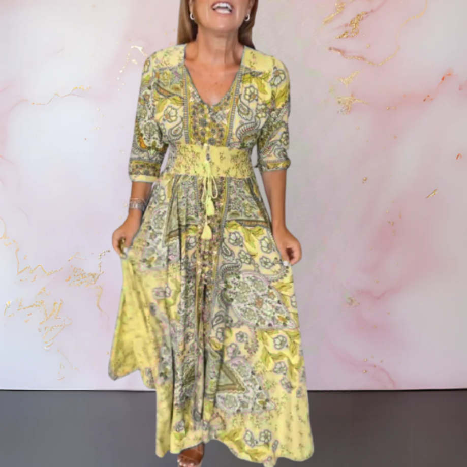 Margaret | Elegante vestito estivo con scollo a V