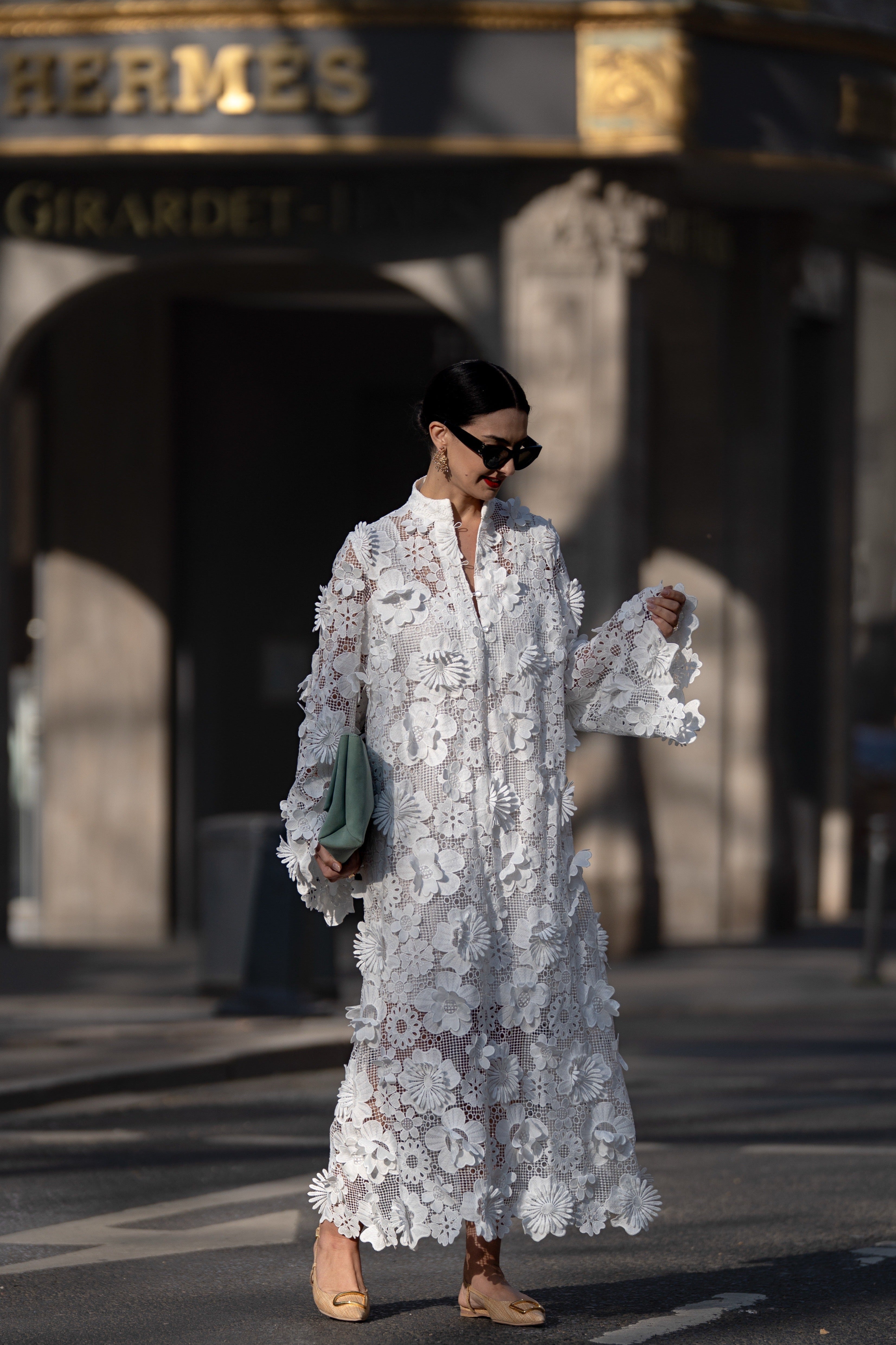 Arianna | Abito Bianco Elegante in Pizzo