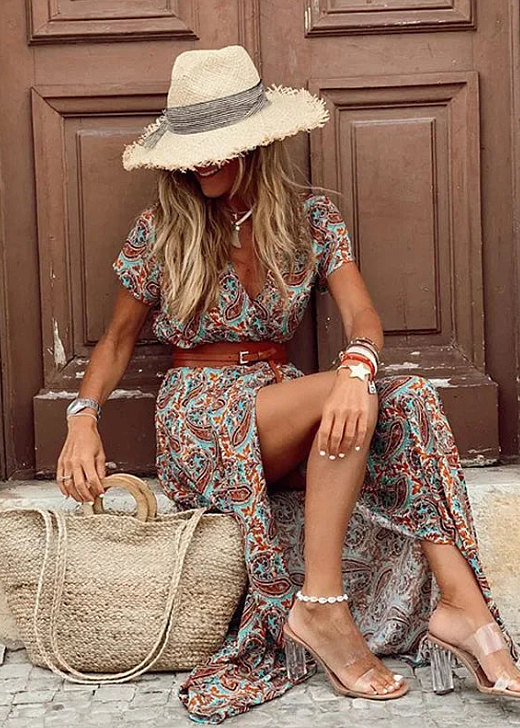 Lila | Vestito boho artigianale