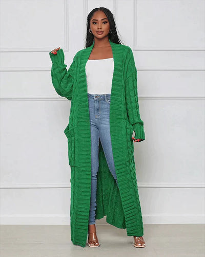 Theodora | Cardigan lungo casual con scollo a V