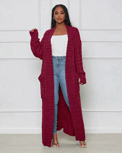 Theodora | Cardigan lungo casual con scollo a V