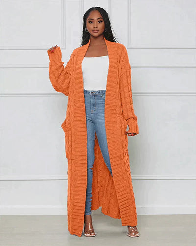Theodora | Cardigan lungo casual con scollo a V