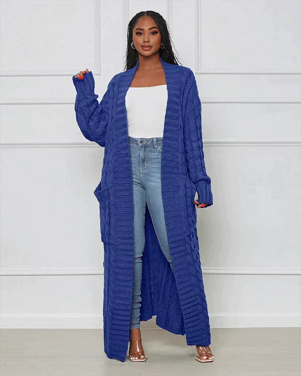 Theodora | Cardigan lungo casual con scollo a V