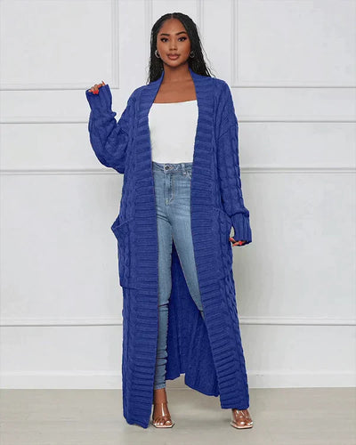 Theodora | Cardigan lungo casual con scollo a V
