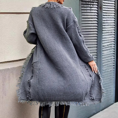 Raquela | Cardigan lungo lavorato a maglia