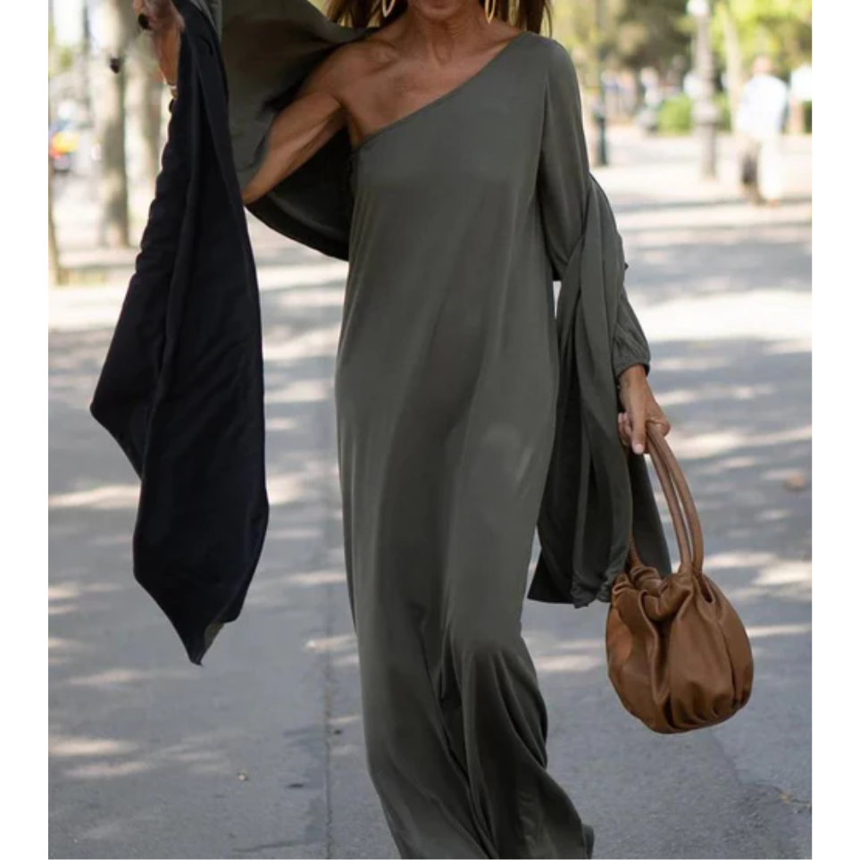 Stella | Vestito monospalla elegante artigianale